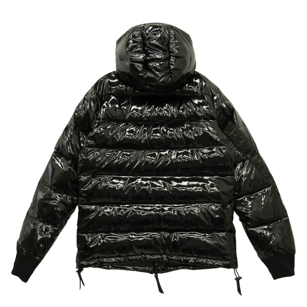 1piu1uguale3 ウノピュウノウグァーレトレ SPORT SRC301-SPO015 HOODED JK RIBBON TAPE フーデッド 中綿パデッド ジャケット ブラック系 99【美品】【中古】