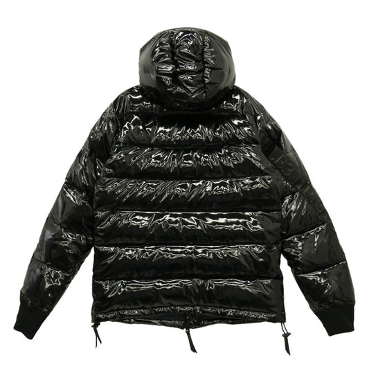 1piu1uguale3 ウノピュウノウグァーレトレ SPORT SRC301-SPO015 HOODED JK RIBBON TAPE フーデッド 中綿パデッド ジャケット ブラック系 99【美品】【中古】