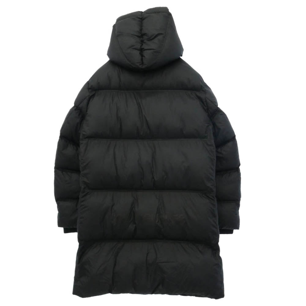 1piu1uguale3 ウノピュウノウグァーレトレ MRC171-NYN062 PADDING WRAP HOODED 中綿パディング フーデッド ラップ コート ブラック系 4【美品】【中古】