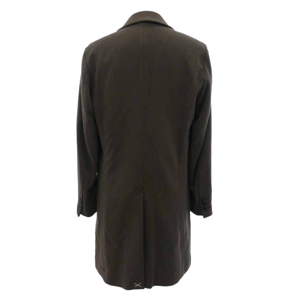 1piu1uguale3 ウノピュウノウグァーレトレ MRC160-CAS037 CHESTER COAT カシミヤ100% チェスターコート ブラウン系 4【極上美品】【中古】