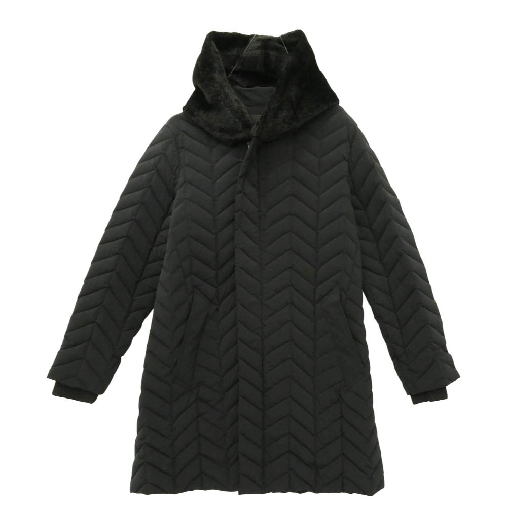 1piu1uguale3 ウノピュウノウグァーレトレ MRC170-NYU118 4WAY STRETCH DOWN WRAP HOODED COAT ストレッチ ダウン ラップコート ブラック系 99 5【美品】【中古】