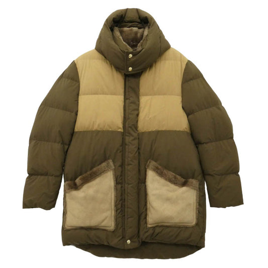 1piu1uguale3 ウノピュウノウグァーレトレ EMMETI エンメティ MRC173-LAB062 MOUNTAIN HOODED COAT ムートン フーデッド コート ブラウン系 4【新古品】【未使用】【中古】