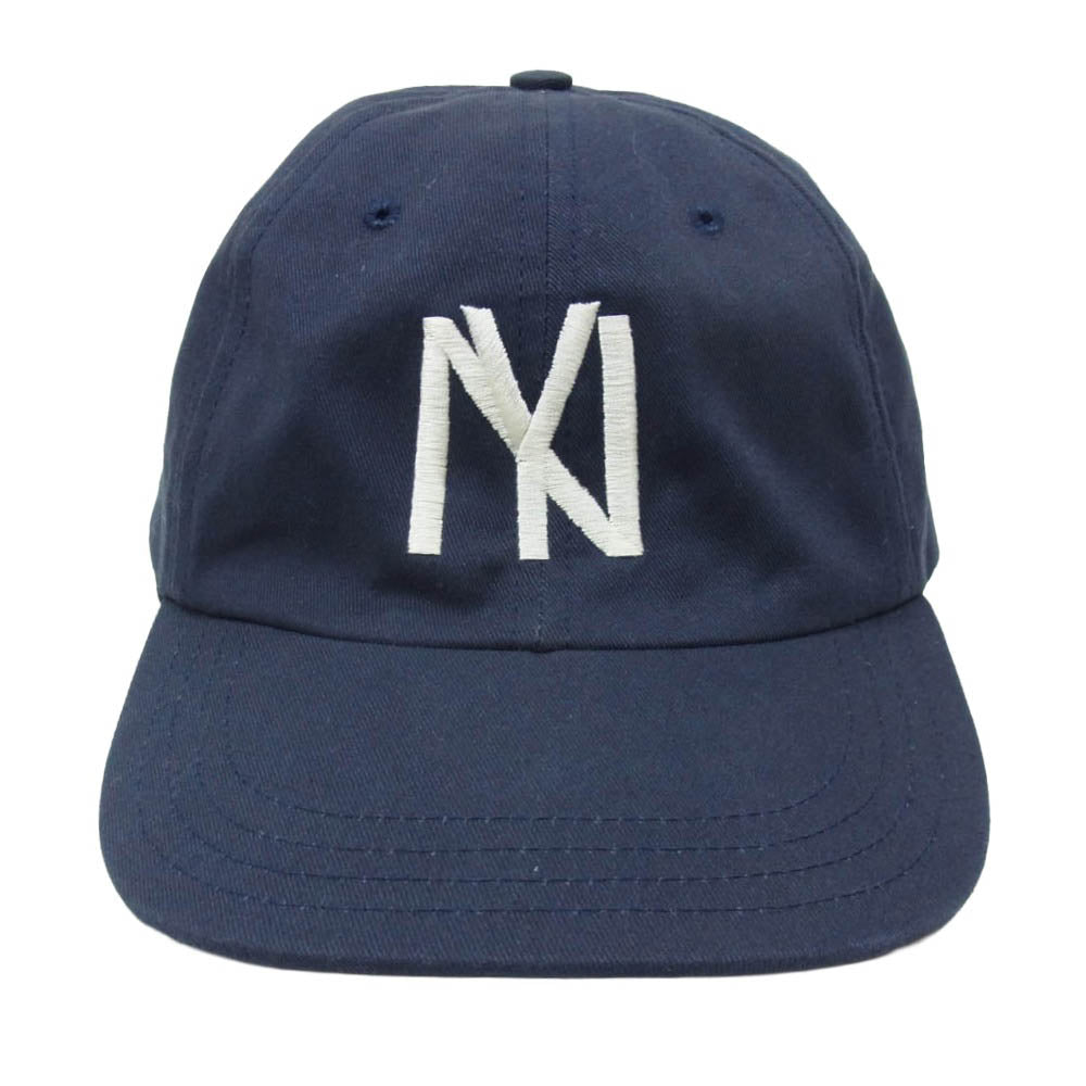 クーパーズタウン USA製 New York Yankees NYY Baseball Cap ニューヨークヤンキース べースボール キャップ ネイビー系【中古】