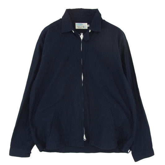 ワーカーズ SUMMERTIME サマータイム コットン ジップ シャツ ブルゾン　 ネイビー系 M【中古】