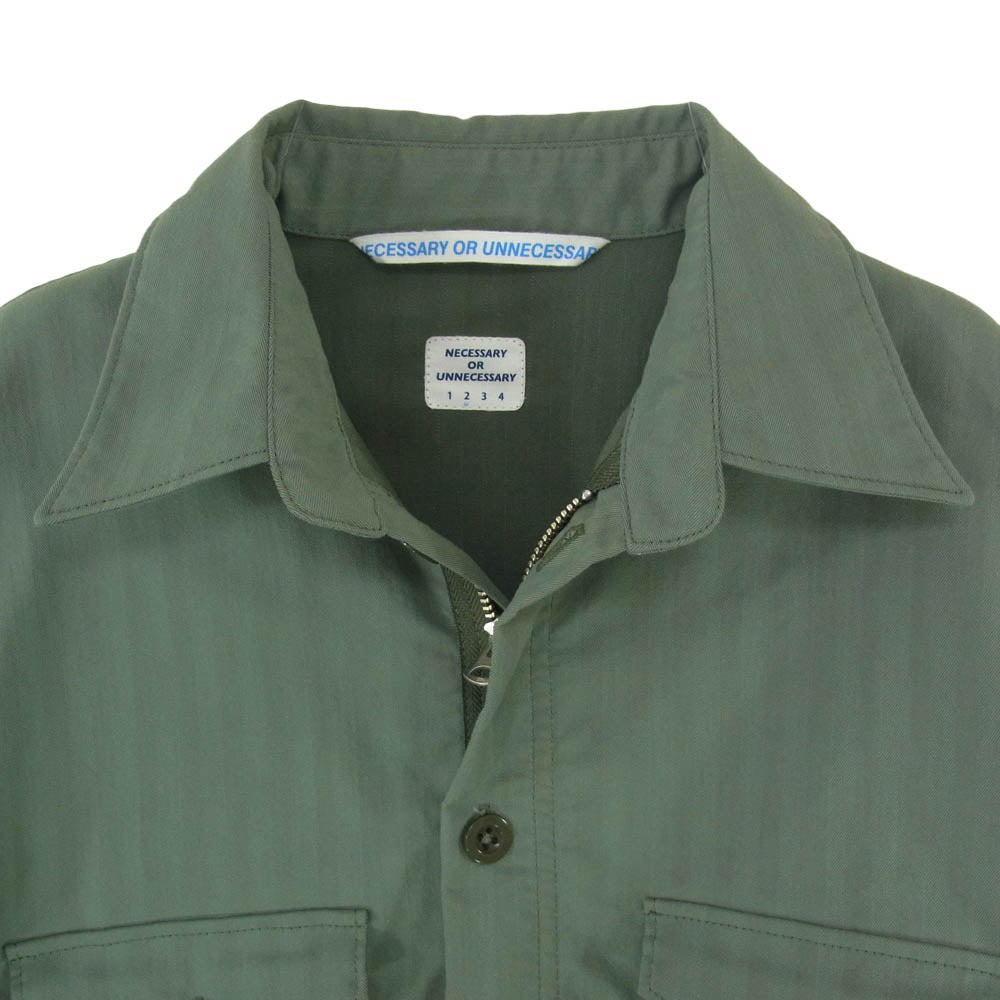 ネセサリー オア アンネセサリー 90012203 N.O.UN WATCH SHIRT Sage ウォッチ ミリタリー シャツ ジャケット セージ カーキ系 2【中古】