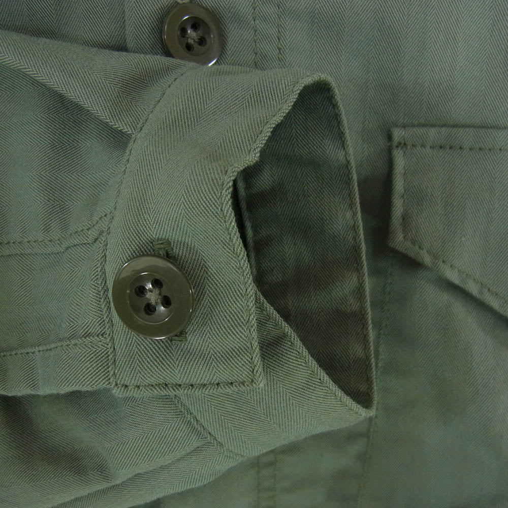 ネセサリー オア アンネセサリー 90012203 N.O.UN WATCH SHIRT Sage ウォッチ ミリタリー シャツ ジャケット セージ カーキ系 2【中古】