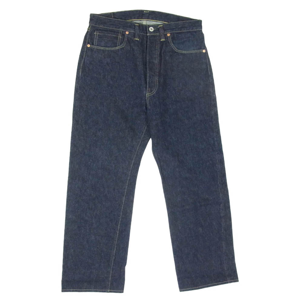 TCB jeans ティージービージーンズ S40's Jeans 14oz セルビッチ ボタンフライ デニム パンツ インディゴブルー系 34【中古】