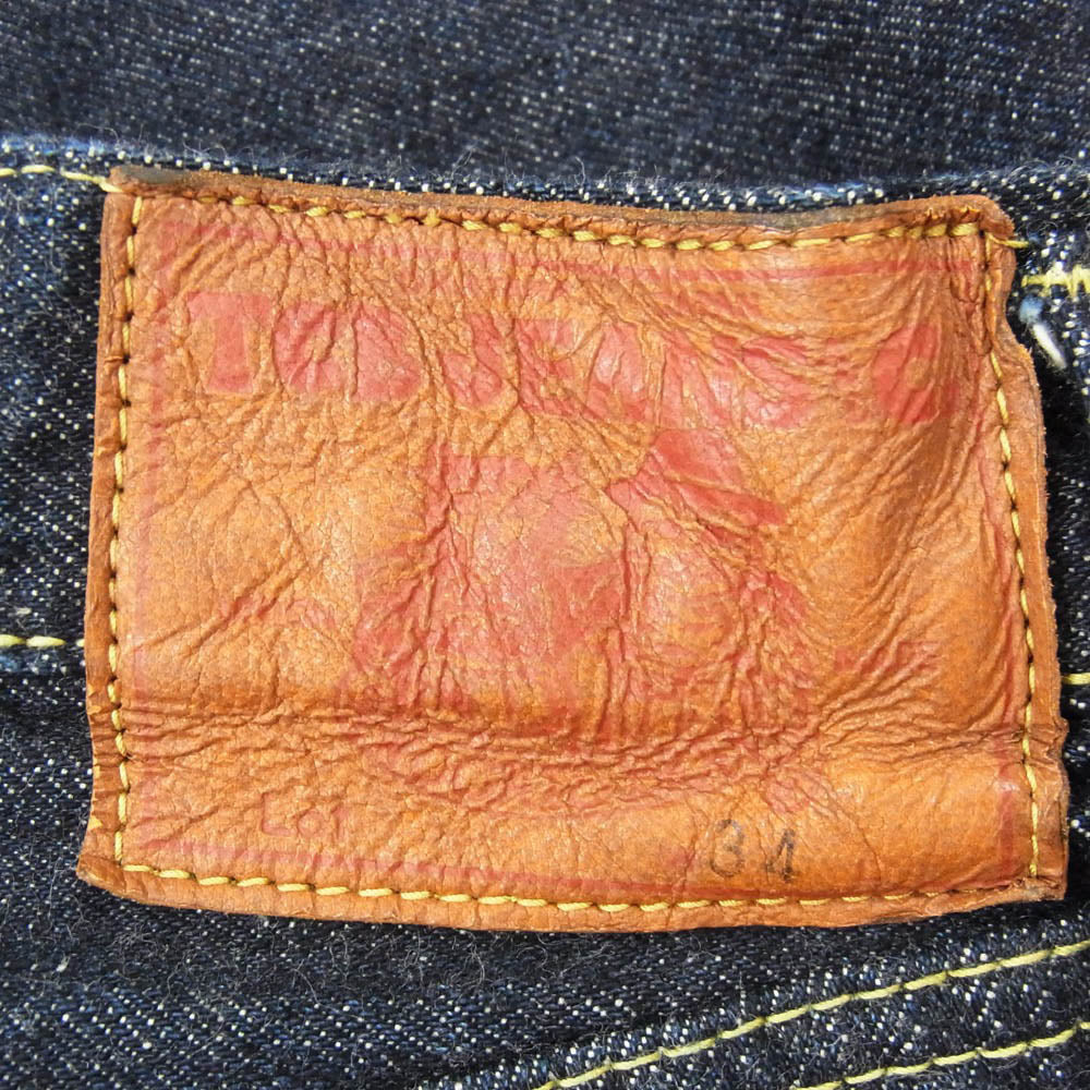TCB jeans ティージービージーンズ S40's Jeans 14oz セルビッチ ボタンフライ デニム パンツ インディゴブルー系 34【中古】