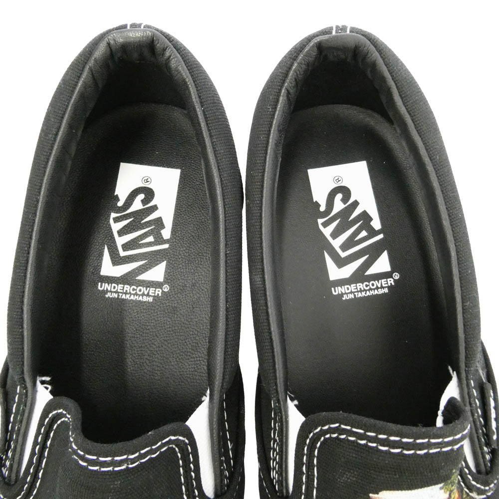 UNDERCOVER アンダーカバー VANS バンズ 26AW VN000Z0ZBLK × OTW by Vans Classic Slip-On Black White バンズ クラシック スリッポン ブラック系 27ｃｍ【新古品】【未使用】【中古】