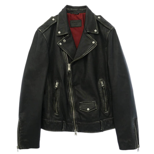 ALLSAINTS オールセインツ HAWLEY BIKER レザー ダブルライダースジャケット ブラック系 L【美品】【中古】