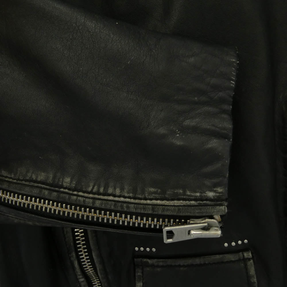 ALLSAINTS オールセインツ HAWLEY BIKER レザー ダブルライダースジャケット ブラック系 L【美品】【中古】