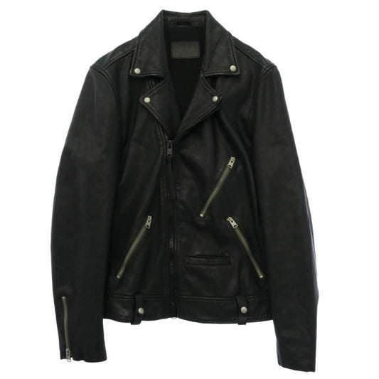 ALLSAINTS オールセインツ MUIR BIKER レザー ダブルライダースジャケット ブラック系 L【美品】【中古】