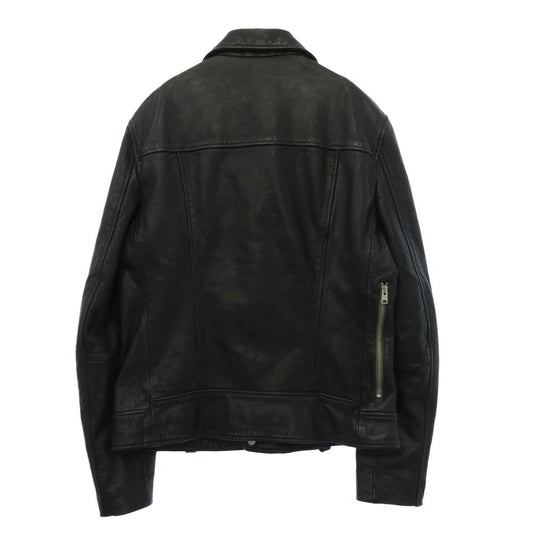 ALLSAINTS オールセインツ MUIR BIKER レザー ダブルライダースジャケット ブラック系 L【美品】【中古】