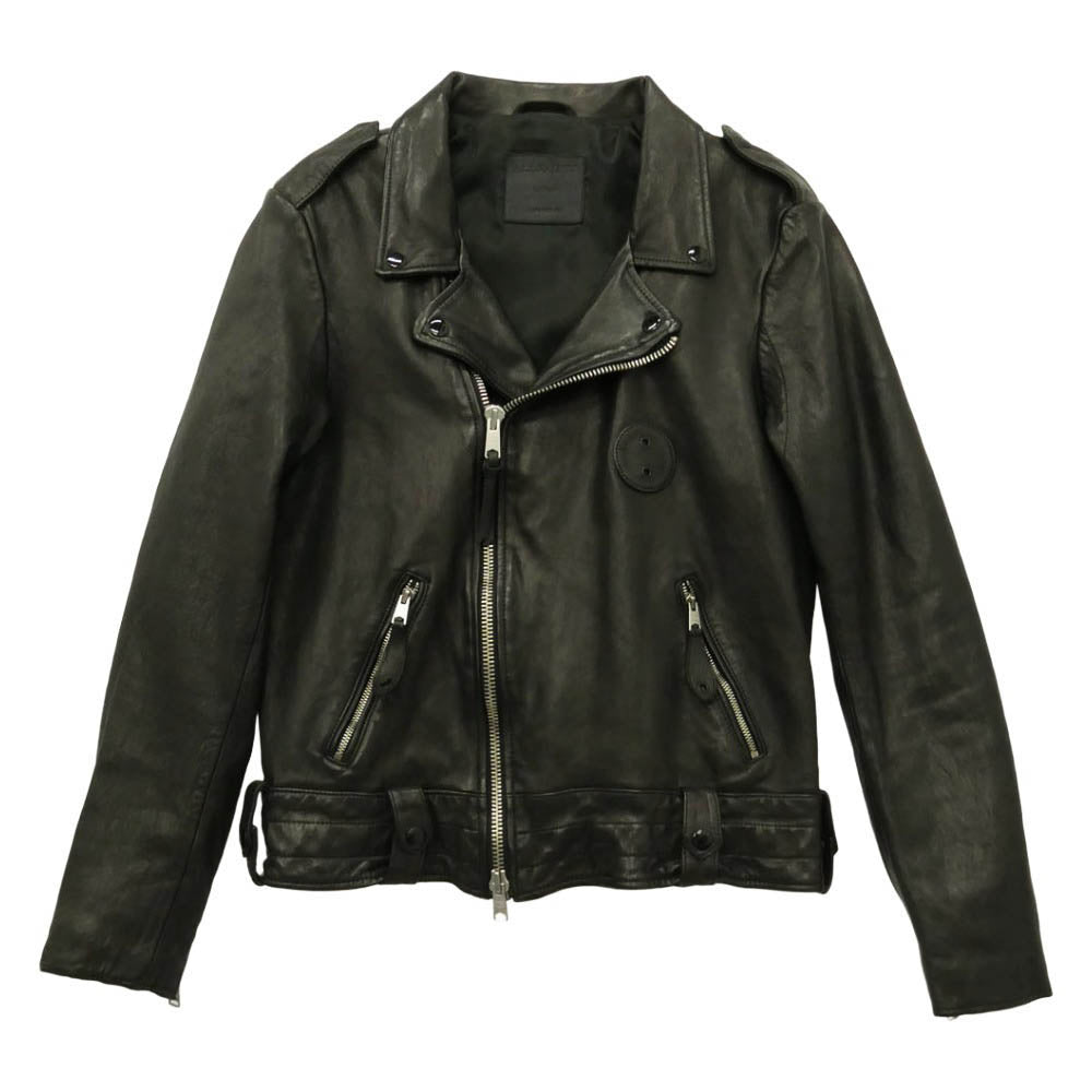 ALLSAINTS オールセインツ VIXON BIKER レザー ダブルライダースジャケット ブラック系 L【美品】【中古】