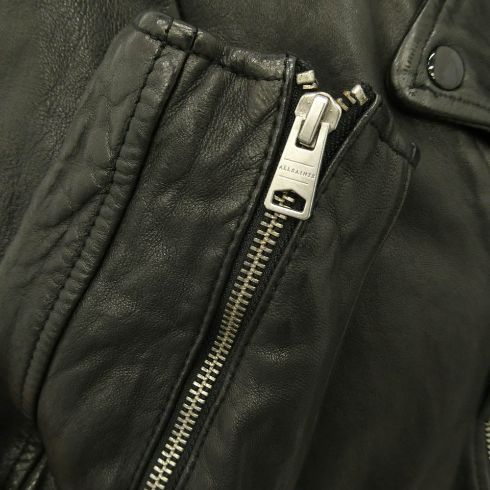 ALLSAINTS オールセインツ VIXON BIKER レザー ダブルライダースジャケット ブラック系 L【美品】【中古】