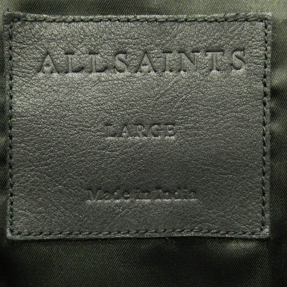 ALLSAINTS オールセインツ VIXON BIKER レザー ダブルライダースジャケット ブラック系 L【美品】【中古】