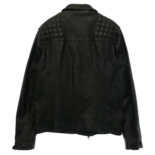 ALLSAINTS オールセインツ CONROY LTHR BIKER レザー ダブルライダースジャケット ブラック系 L【美品】【中古】