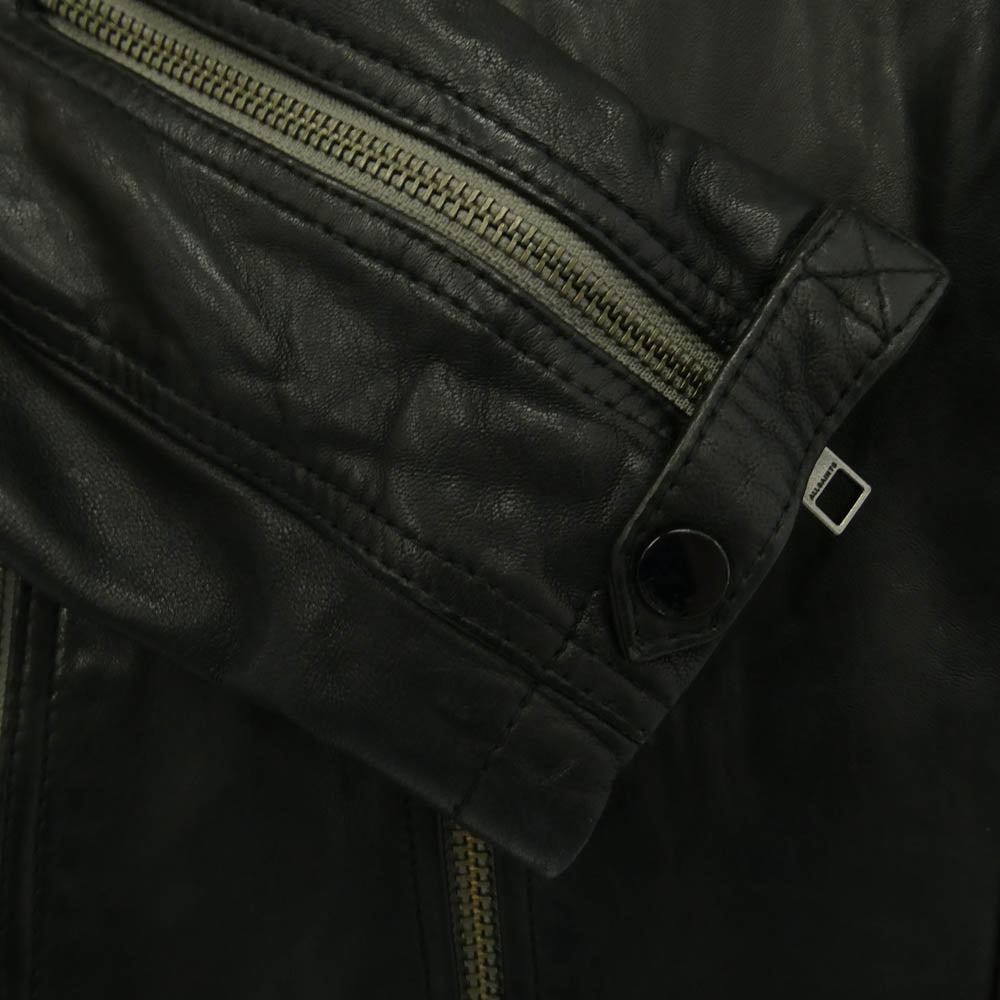 ALLSAINTS オールセインツ CONROY LTHR BIKER レザー ダブルライダースジャケット ブラック系 L【美品】【中古】