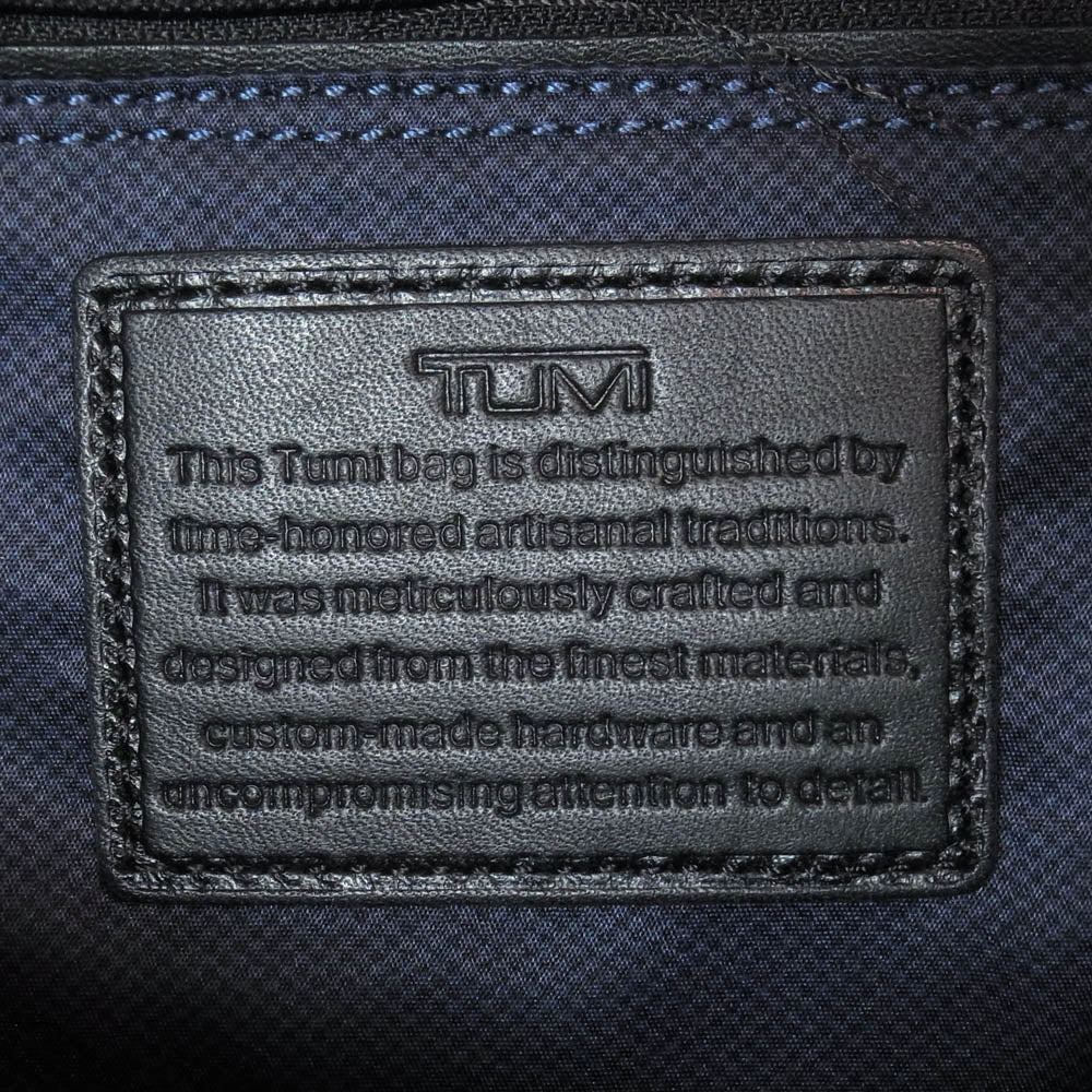 TUMI トゥミ MISSION HARRISON Leather Briefcase レザー ブリーフケース バッグ グレー系 ブラック系【中古】