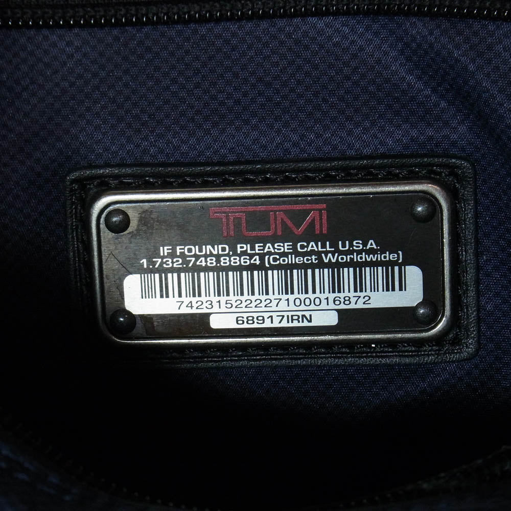 TUMI トゥミ MISSION HARRISON Leather Briefcase レザー ブリーフケース バッグ グレー系 ブラック系【中古】