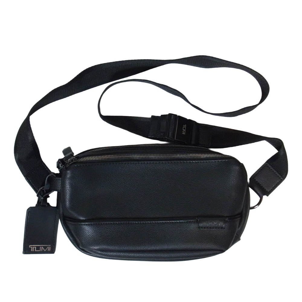 TUMI トゥミ DANTE UTILITY POUCH ハリソン ダンテ ユーティリティ ポーチ ショルダーバッグ ブラック系【極上美品】【中古】