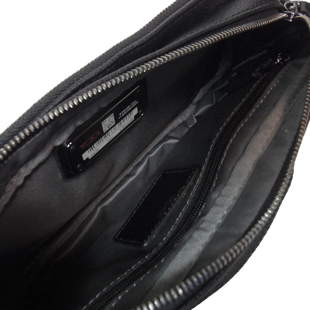TUMI トゥミ DANTE UTILITY POUCH ハリソン ダンテ ユーティリティ ポーチ ショルダーバッグ ブラック系【極上美品】【中古】