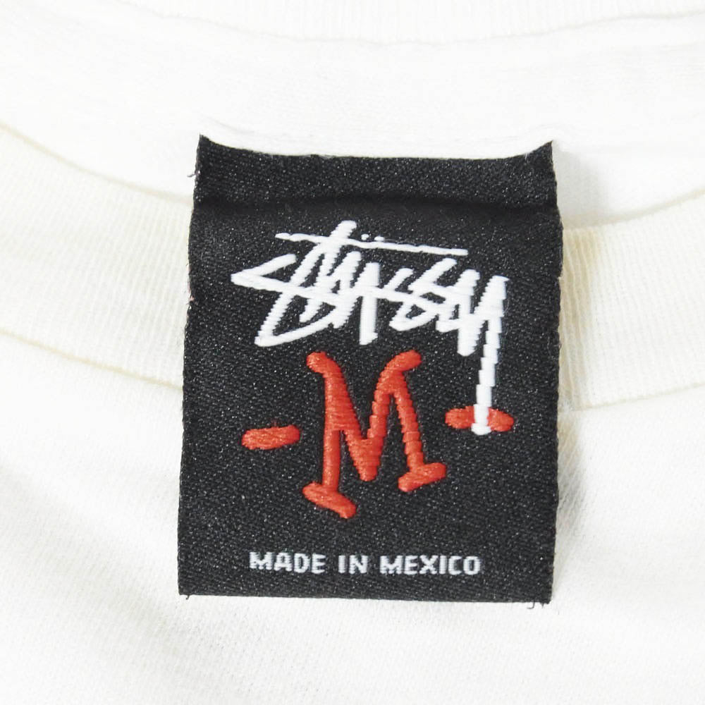 STUSSY ステューシー IKSPIARI イクスピアリチャプト グラデーション ツイストガール プリント Tシャツ ホワイト系 M【中古】