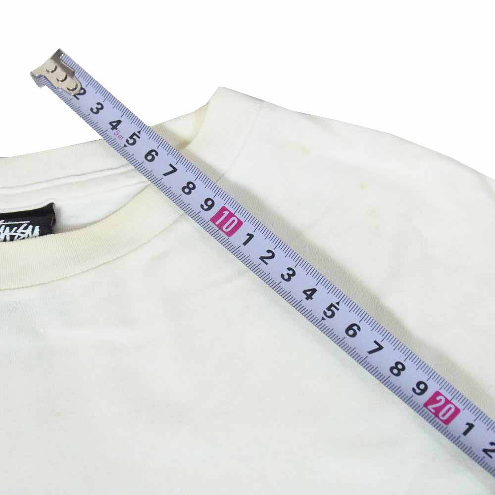 STUSSY ステューシー IKSPIARI イクスピアリチャプト グラデーション ツイストガール プリント Tシャツ ホワイト系 M【中古】