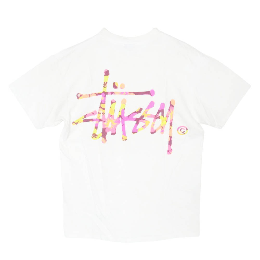 STUSSY ステューシー 沖縄チャプト プリント Tシャツ ホワイト系 M【中古】
