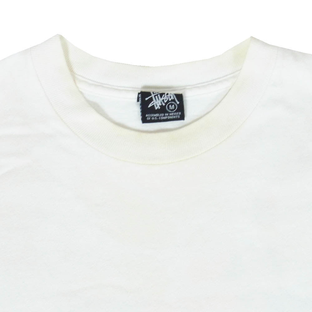 STUSSY ステューシー 沖縄チャプト プリント Tシャツ ホワイト系 M【中古】