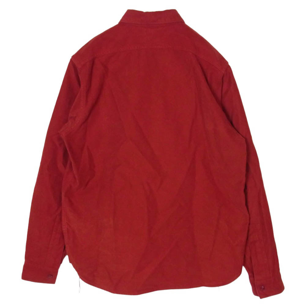 The REAL McCOY'S ザリアルマッコイズ 831W 8HOUR UNION SATEEN WORK SHIRT サテン ワーク 長袖シャツ レッド系 15【中古】