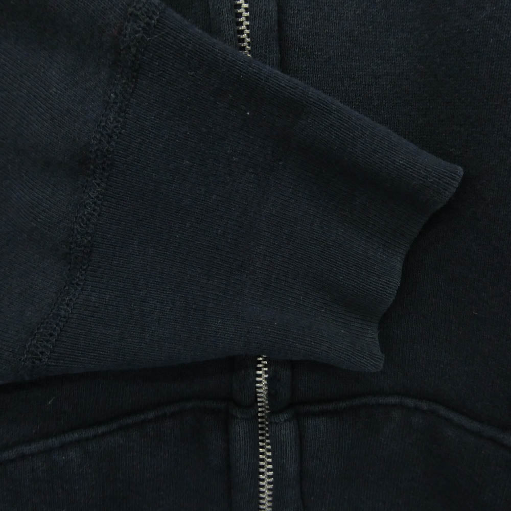 Supreme シュプリーム USA製 90s 初期 Arc Logo Zip Hoodie アーチロゴ ジップ フーディー パーカー ネイビー系 M【中古】