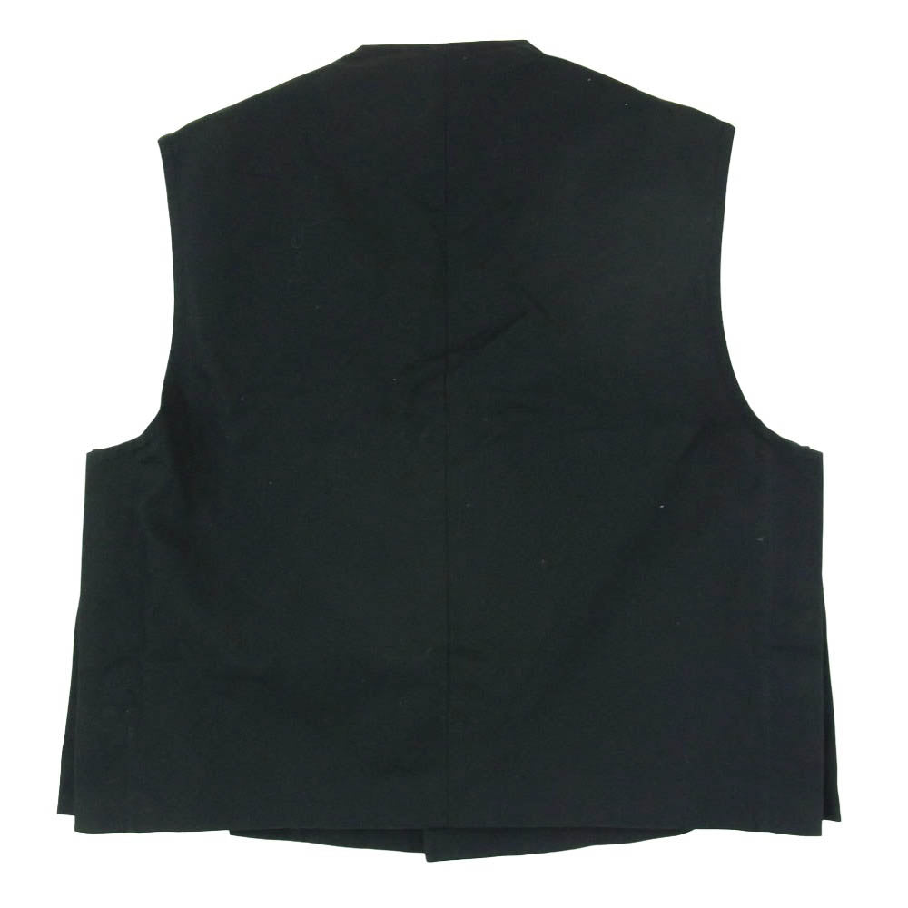 JIL SANDER ジルサンダー 国内正規品 20SS JSMQ460422 MQ24160001 コットンクロス マルチポケット ベスト ブラック系 44【中古】