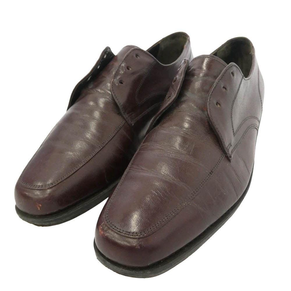 フローシャイム 547475 60s Uチップ レザー シューズ ビジネス シューズ ダークブラウン系 8.5【中古】