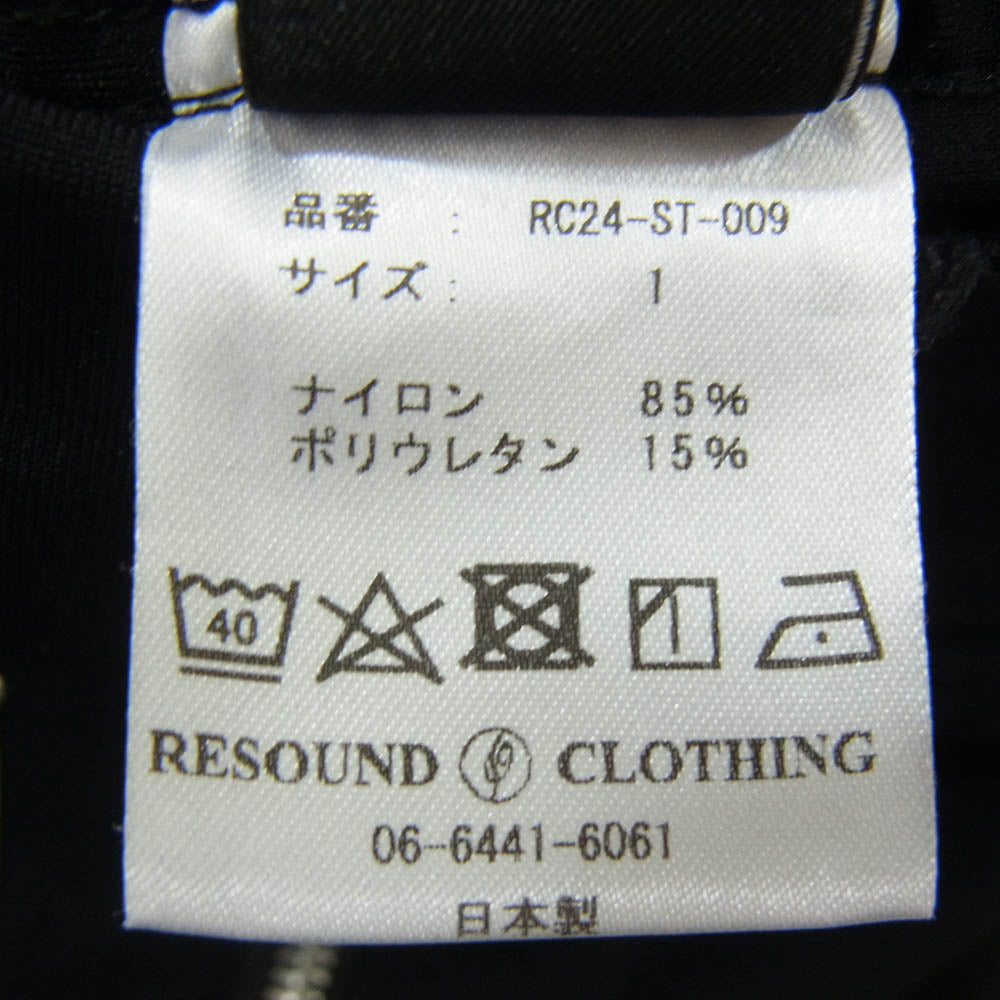 リサウンドクロージング Johnson LINE NYLON PT BASIC-ST-009 ラインパンツ イージーパンツ ブラック系 1【中古】