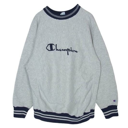 Champion チャンピオン 90s USA製 REVERSE WEAVE リバース ウィーブ ロゴ スウェット グレー系 XL【中古】