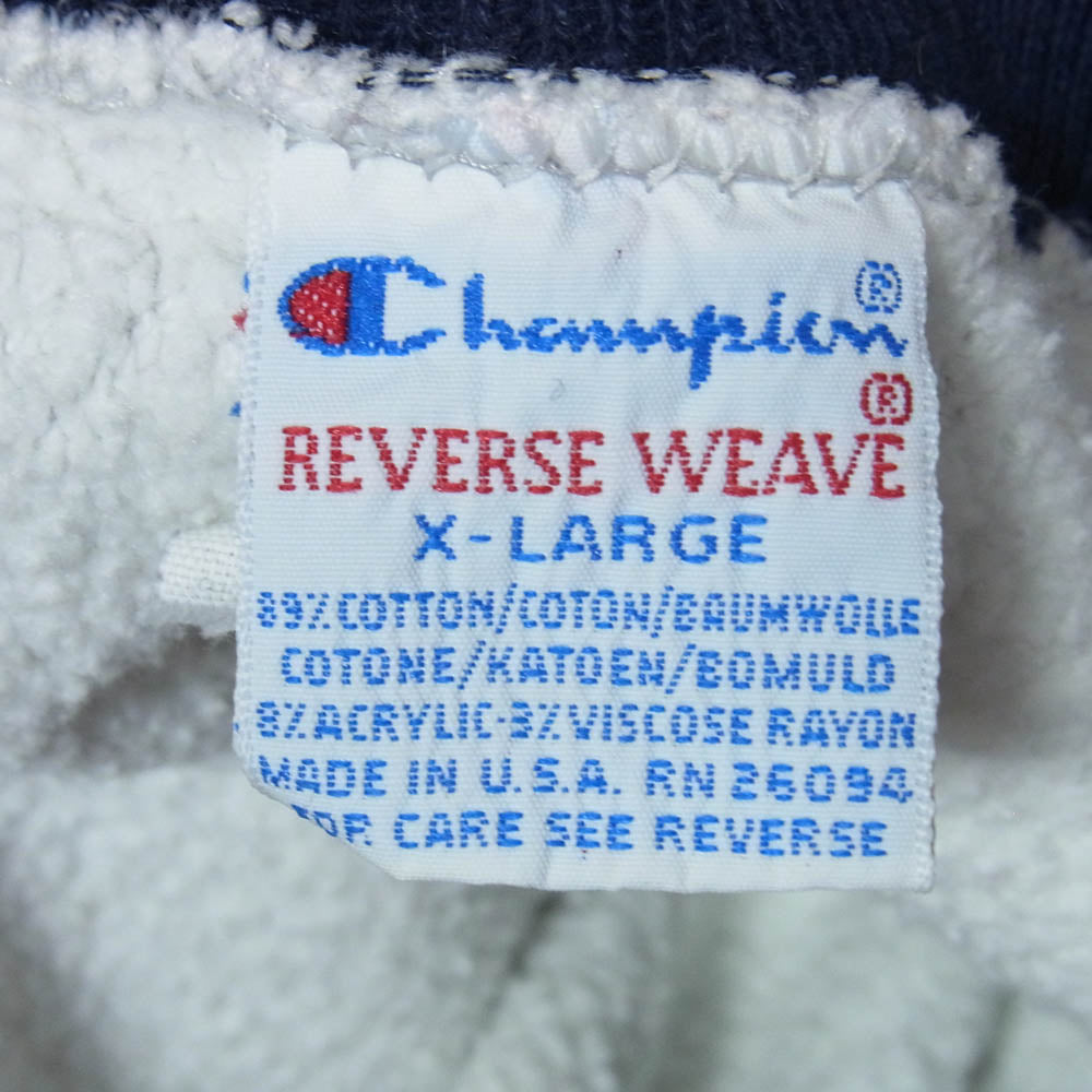 Champion チャンピオン 90s USA製 REVERSE WEAVE リバース ウィーブ ロゴ スウェット グレー系 XL【中古】