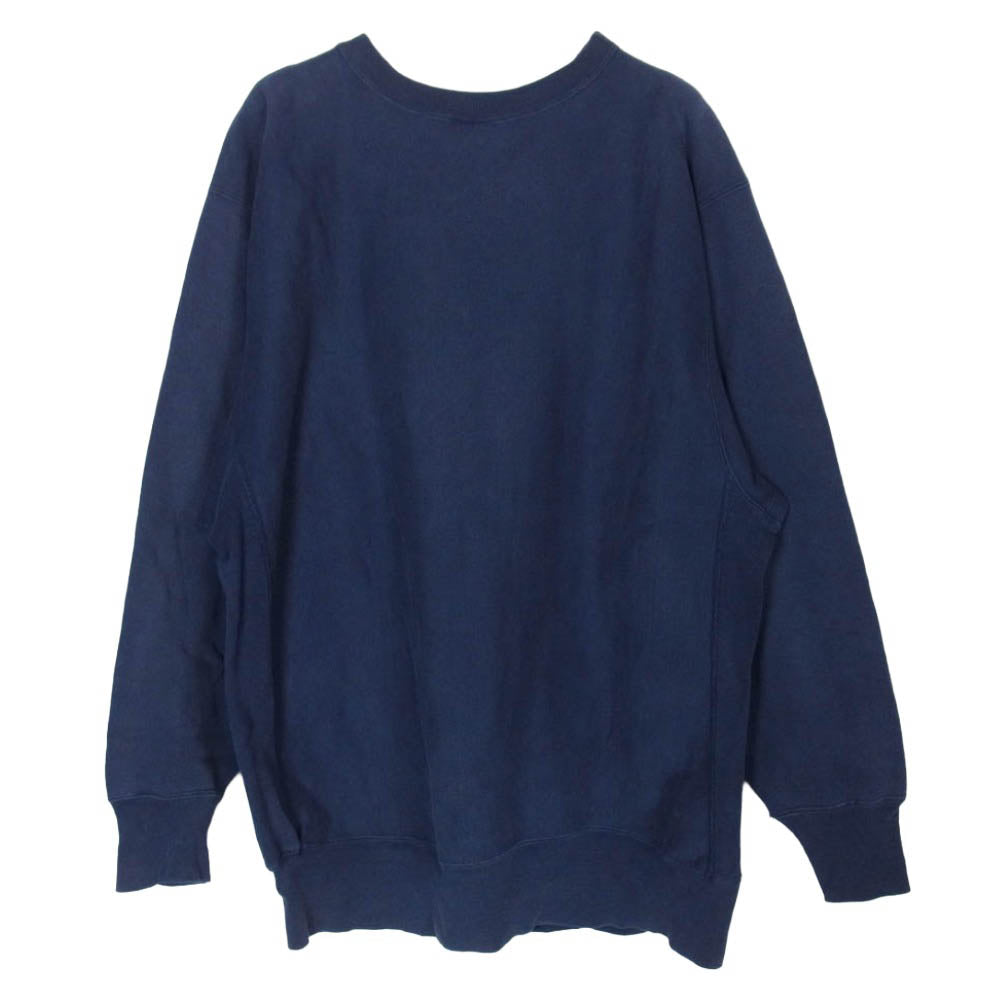 Champion チャンピオン 90s USA製 REVERSE WEAVE リバース ウィーブ スウェット ネイビー系 XXL【中古】