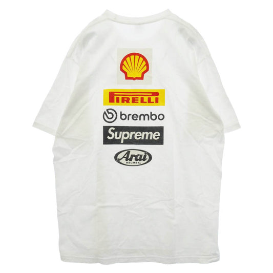 Supreme シュプリーム 24SS Ducati Logos Tee ドゥカティロゴス ロゴプリント Tシャツ 半袖 カットソー ホワイト系 XL【中古】