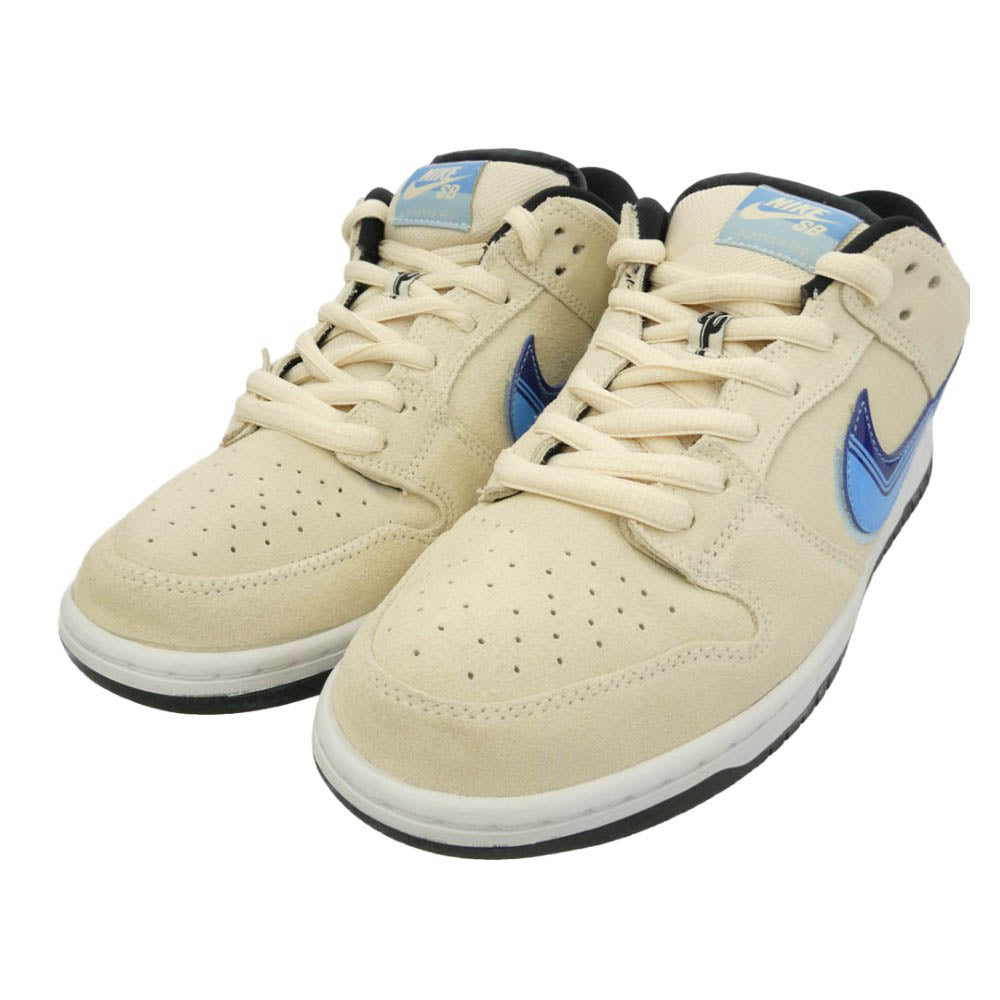 NIKE ナイキ CT6688-200 SB Dunk Low Light Cream ダンク ロー ローカット スニーカー オフホワイト系 ブルー系 28.5cm【中古】