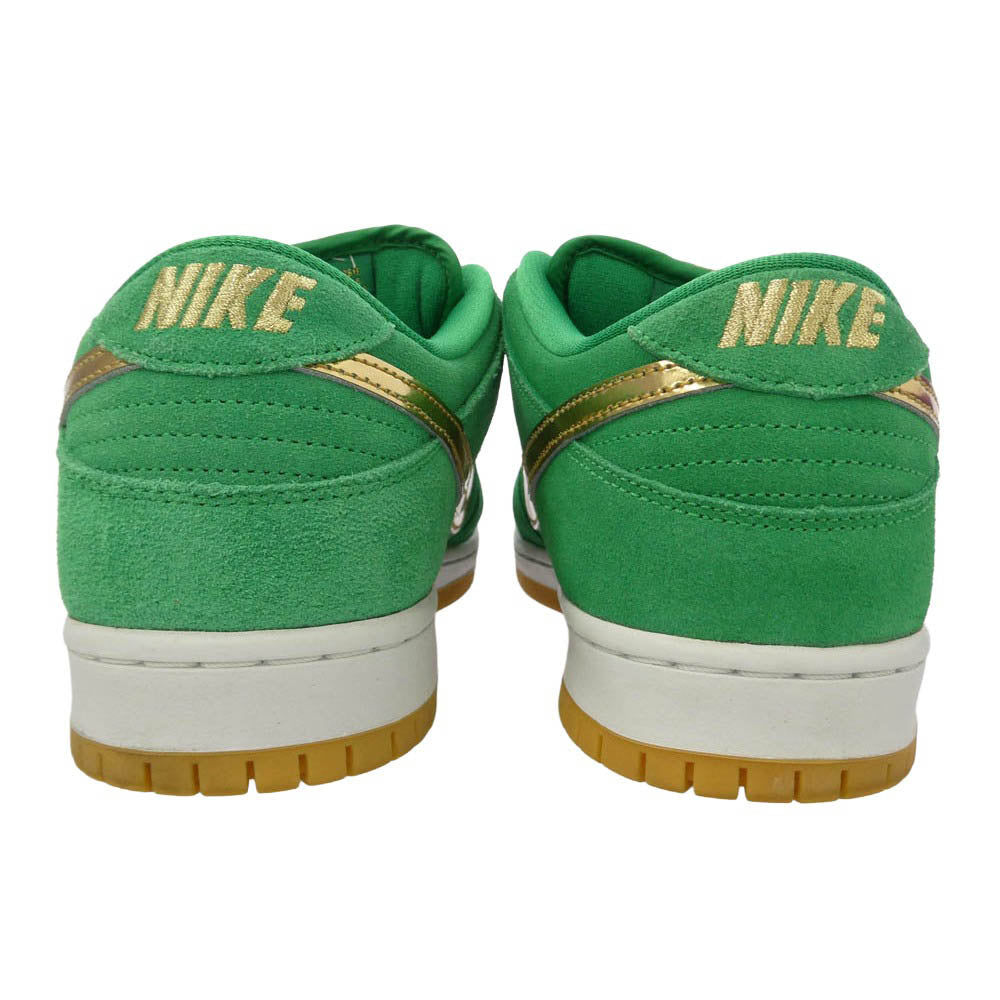 NIKE ナイキ BQ6817-303 SB Dunk Low St. Patrick’s Day Shamrock ダンク ロー ローカット スニーカー グリーン系 ゴールド系 28.5cm【中古】
