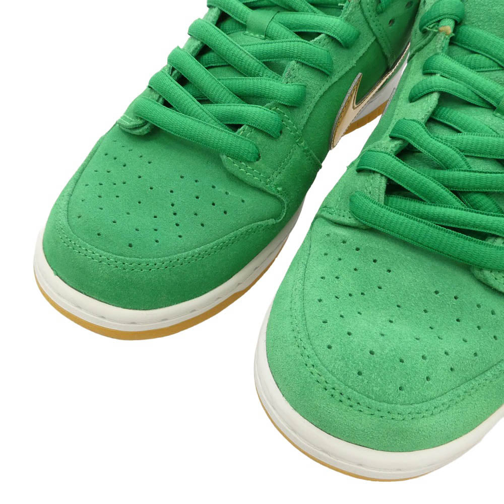 NIKE ナイキ BQ6817-303 SB Dunk Low St. Patrick’s Day Shamrock ダンク ロー ローカット スニーカー グリーン系 ゴールド系 28.5cm【中古】