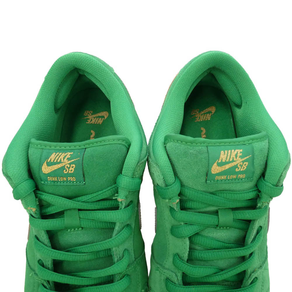 NIKE ナイキ BQ6817-303 SB Dunk Low St. Patrick’s Day Shamrock ダンク ロー ローカット スニーカー グリーン系 ゴールド系 28.5cm【中古】