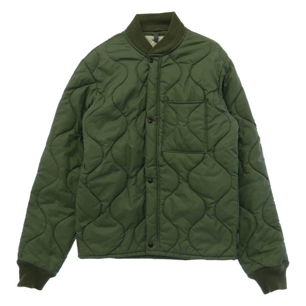 ヴィンテージ U.S.AIR FORCE 米軍 CWU-9/P QUILTED LINER JACKET キルト ライナー ジャケット グリーン系 S【中古】