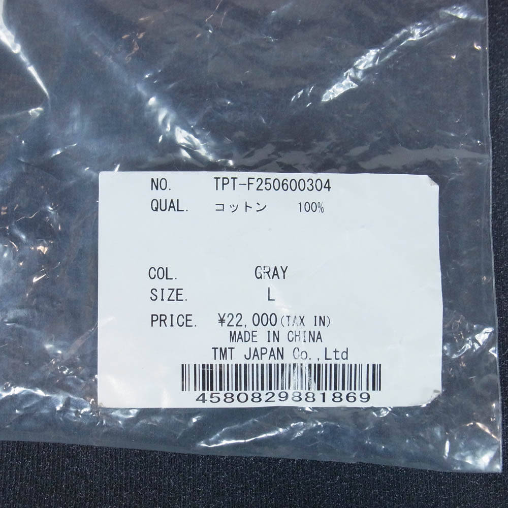 TMT ティーエムティー TPT-F2506 WIDE SWEAT PANTS ヴィンテージ加工 ワイド スウェットパンツ ブラック系 L【中古】