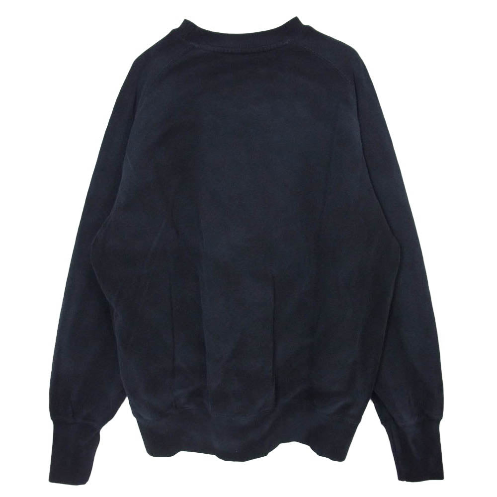 TMT ティーエムティー TSW-F2501 PULL OVER SWEAT ヴィンテージ加工 プルオーバー クルーネック スウェット ブラック系 XL【中古】