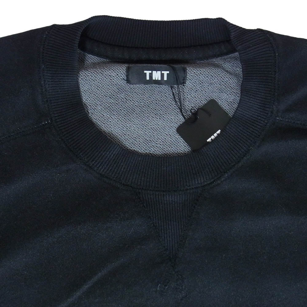TMT ティーエムティー TSW-F2501 PULL OVER SWEAT ヴィンテージ加工 プルオーバー クルーネック スウェット ブラック系 XL【中古】