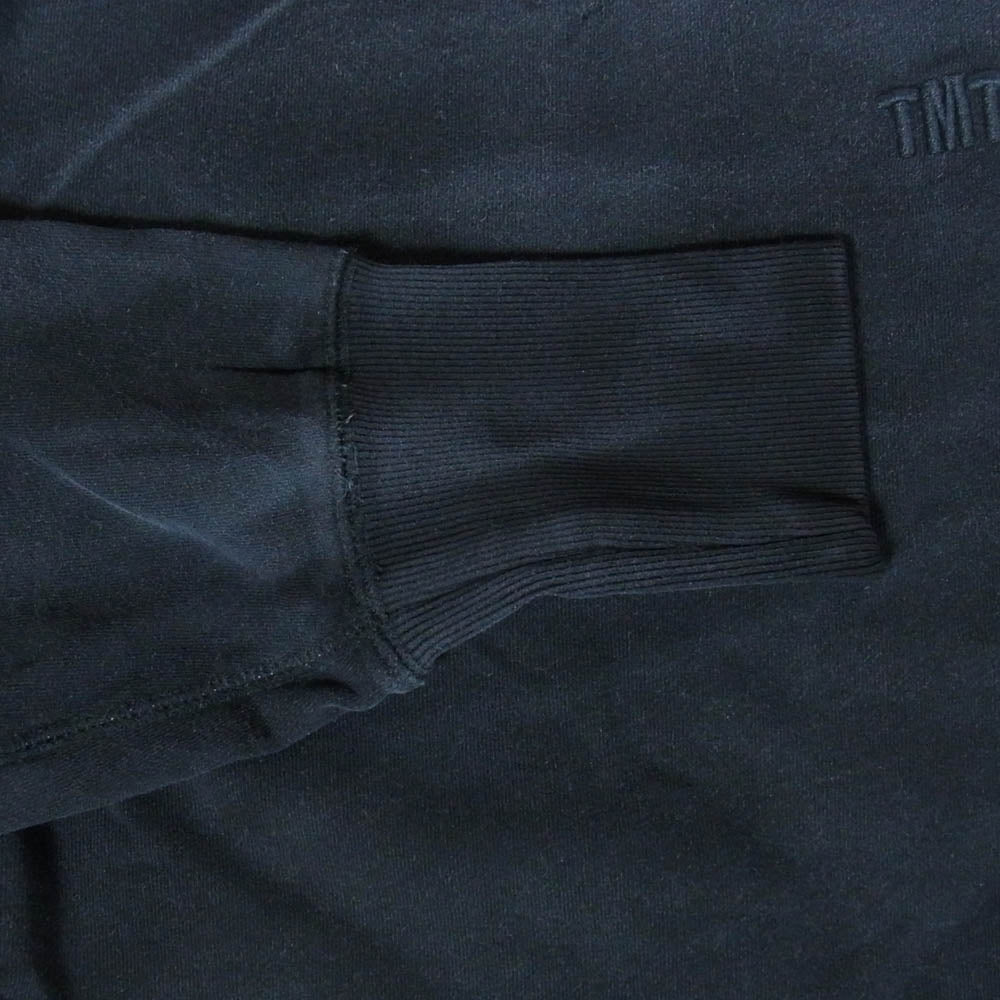 TMT ティーエムティー TSW-F2501 PULL OVER SWEAT ヴィンテージ加工 プルオーバー クルーネック スウェット ブラック系 XL【中古】