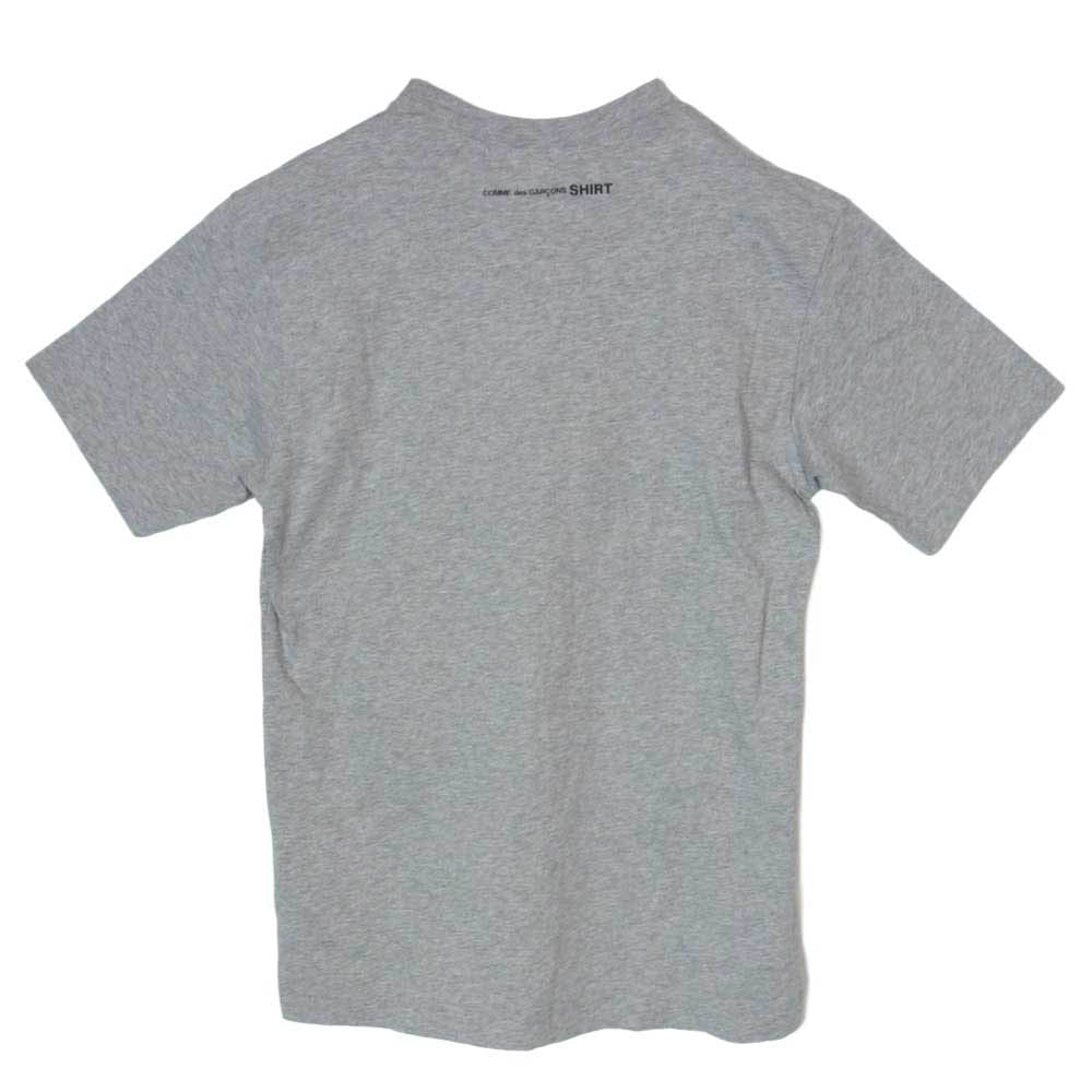 COMME des GARCONS コムデギャルソン 21AW FH-T013 SHIRT SMALL LOGO BACK PRINT S S TEE シャツ バック スモール ロゴ プリント Tシャツ 半袖 カットソー グレー系 S【中古】