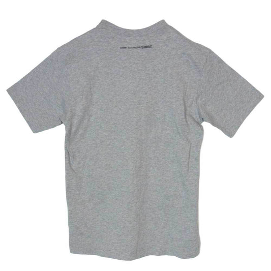 COMME des GARCONS コムデギャルソン 21AW FH-T013 SHIRT SMALL LOGO BACK PRINT S S TEE シャツ バック スモール ロゴ プリント Tシャツ 半袖 カットソー グレー系 S【中古】